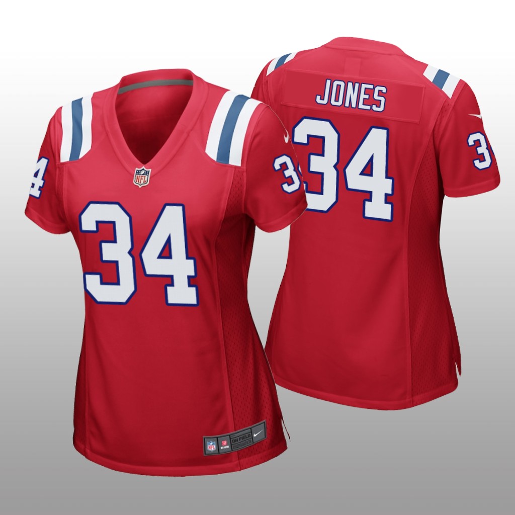 New England Patriots Jack Jones Red Jersey Game - Women's
