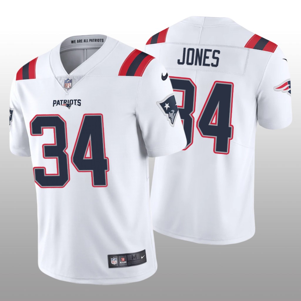 New England Patriots Jack Jones White Jersey Vapor Limited - Men's