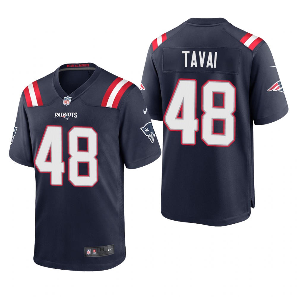 New England Patriots Jahlani Tavai Navy Jersey Game - Men's