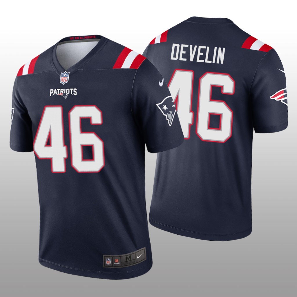 New England Patriots James Develin Navy Jersey Legend - Men's