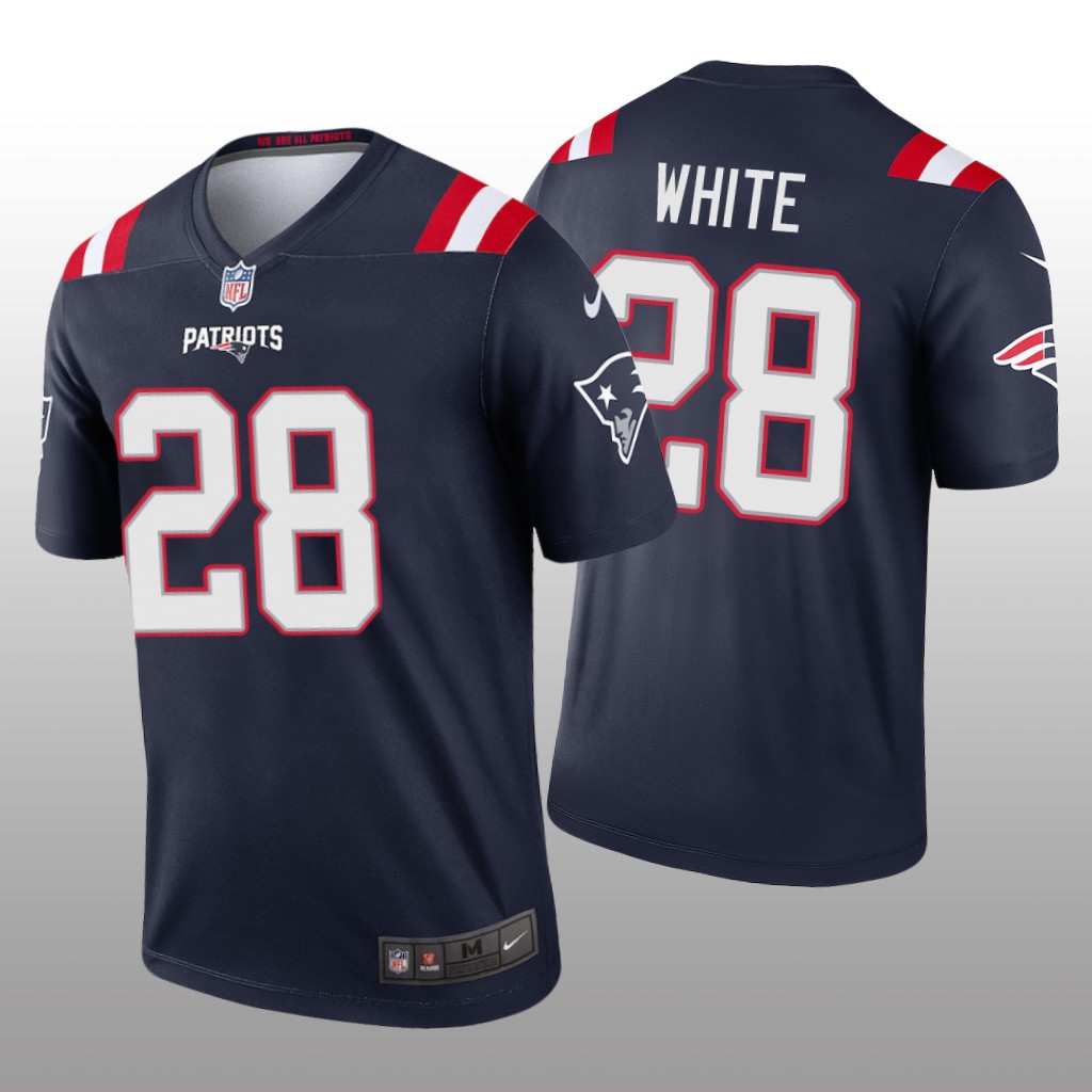 New England Patriots James White Navy Jersey Legend - Men's