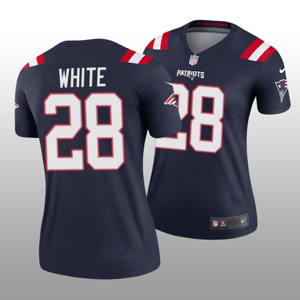 New England Patriots James White Navy Jersey Legend - Women's