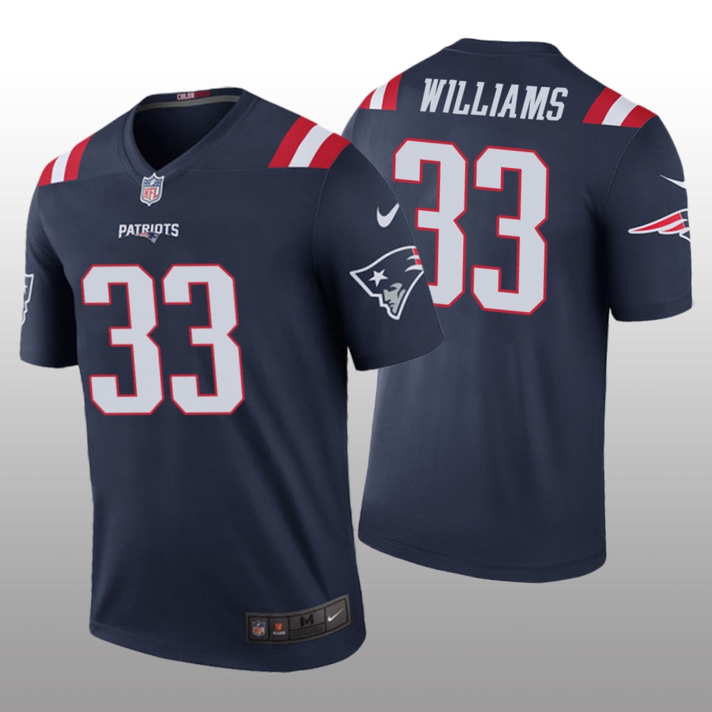 New England Patriots Joejuan Williams Navy Jersey Color Rush Legend - Men's