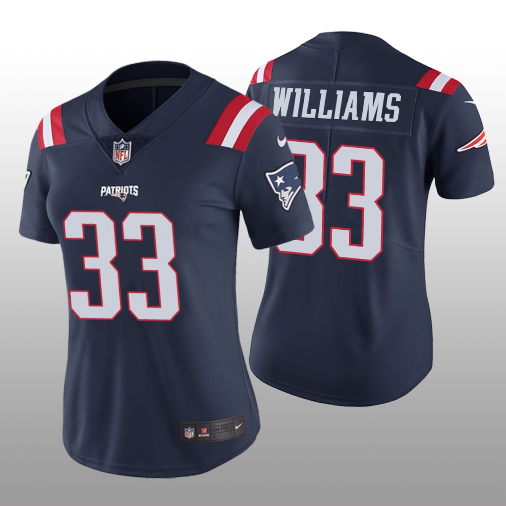 New England Patriots Joejuan Williams Navy Jersey Color Rush Limited - Women's