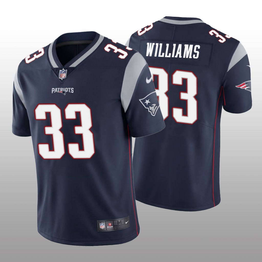 New England Patriots Joejuan Williams Navy Jersey Vapor Limited - Men's