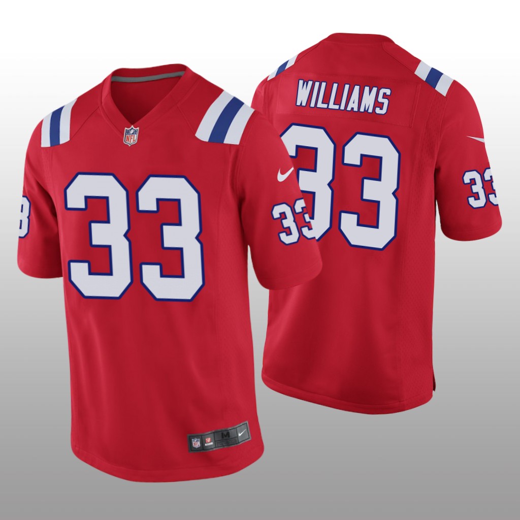 New England Patriots Joejuan Williams Red Jersey Game - Men's