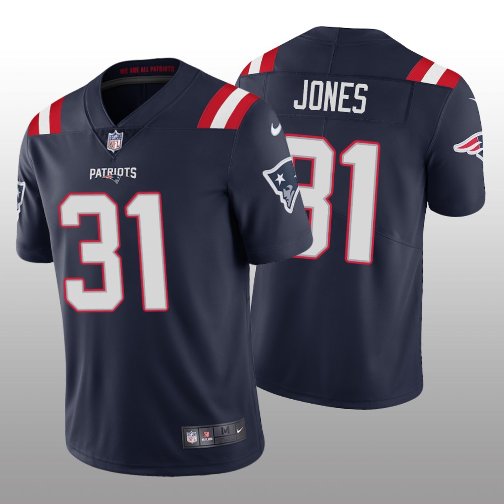 New England Patriots Jonathan Jones Navy Jersey 2020 Vapor Limited - Men's