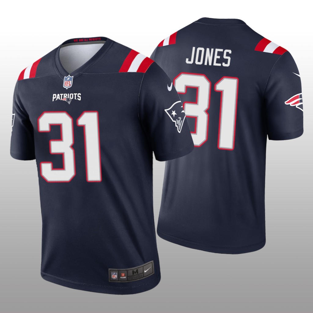 New England Patriots Jonathan Jones Navy Jersey Legend - Men's