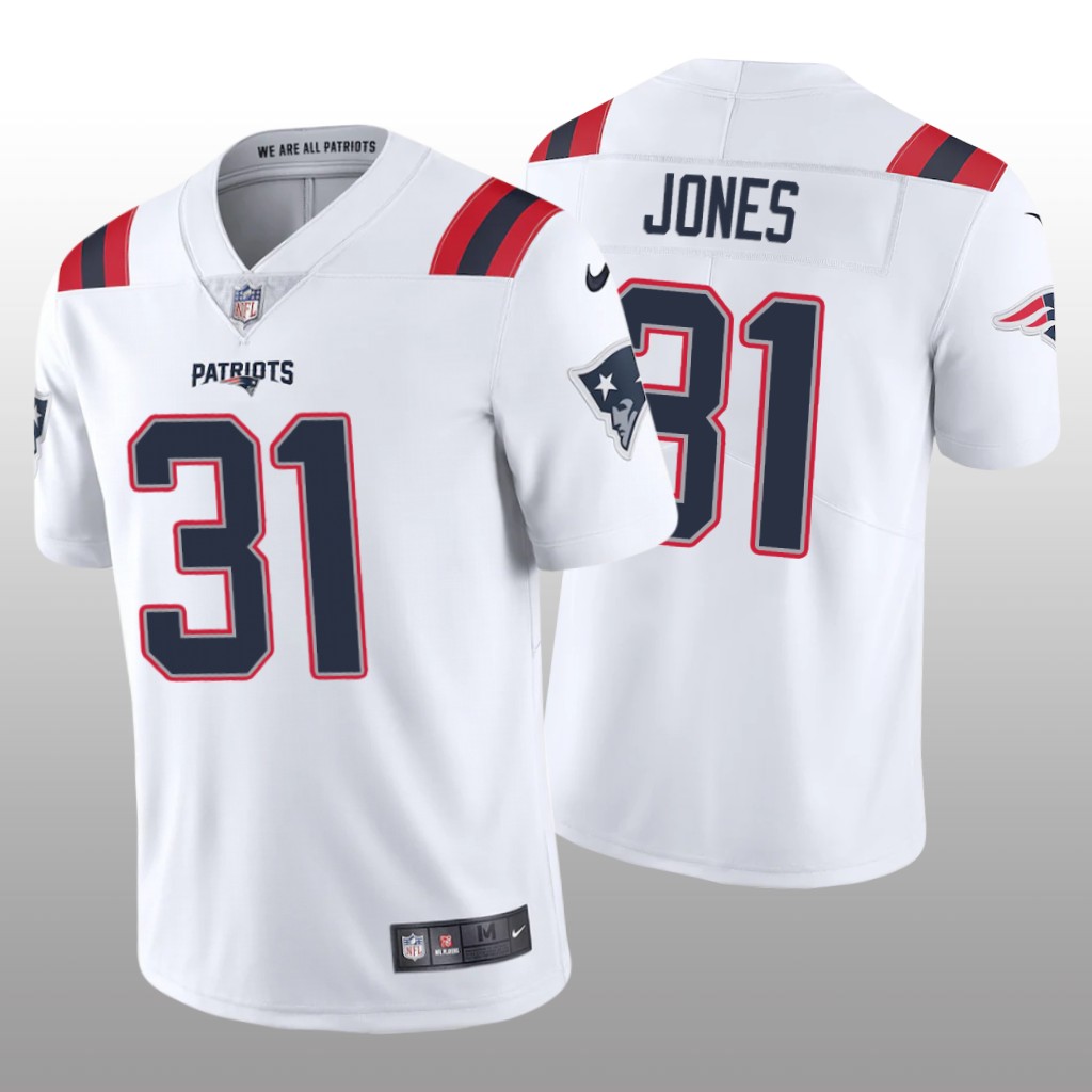 New England Patriots Jonathan Jones White Jersey 2020 Vapor Limited - Men's