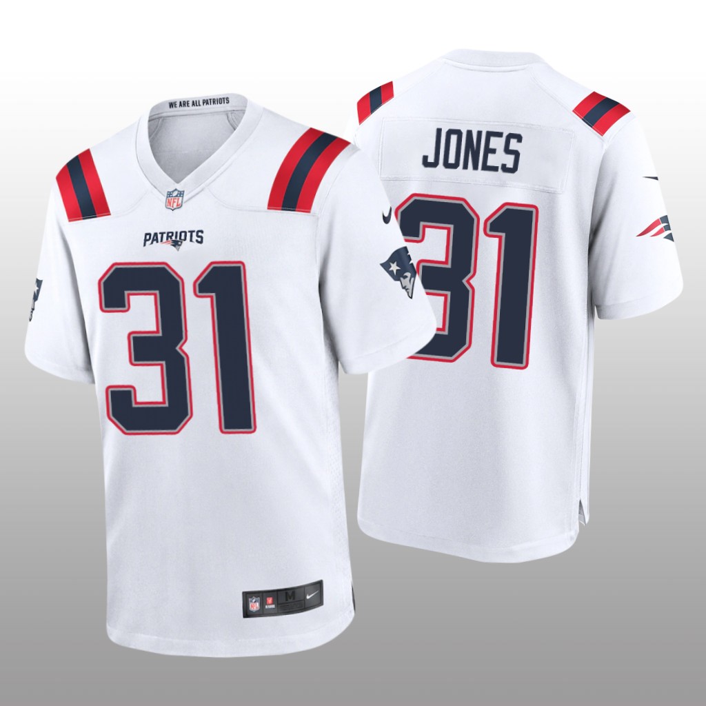 New England Patriots Jonathan Jones White Jersey Game - Men's