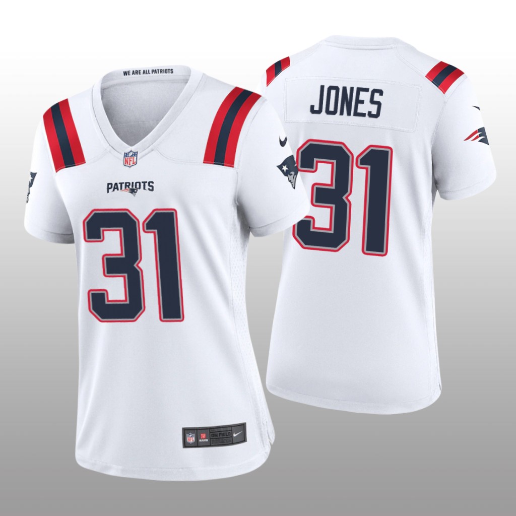 New England Patriots Jonathan Jones White Jersey Game - Women's