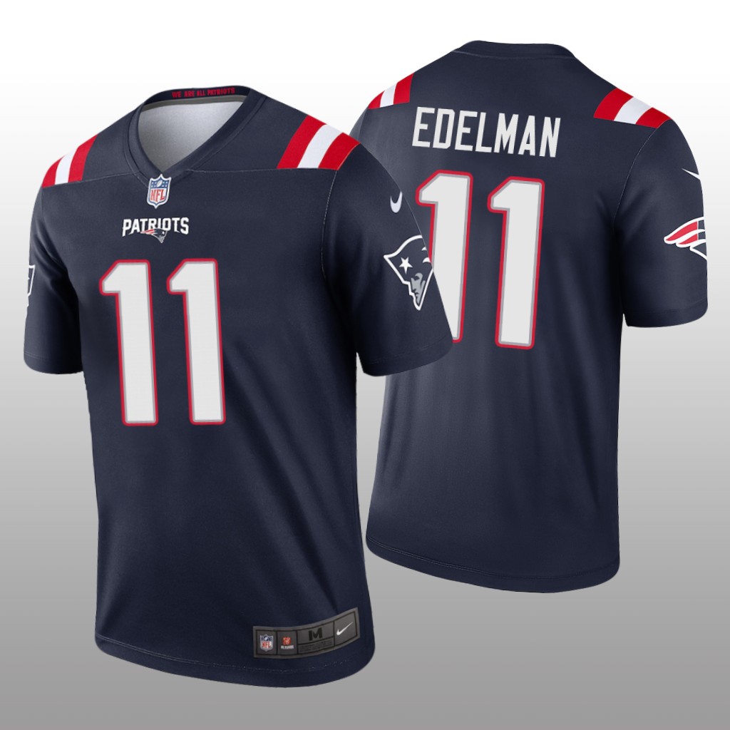 New England Patriots Julian Edelman Navy Jersey Legend - Men's