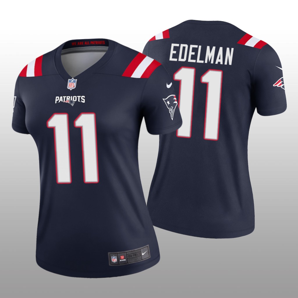 New England Patriots Julian Edelman White Jersey Legend - Women's