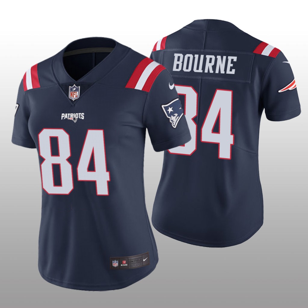 New England Patriots Kendrick Bourne Navy Jersey Color Rush Limited - Women's