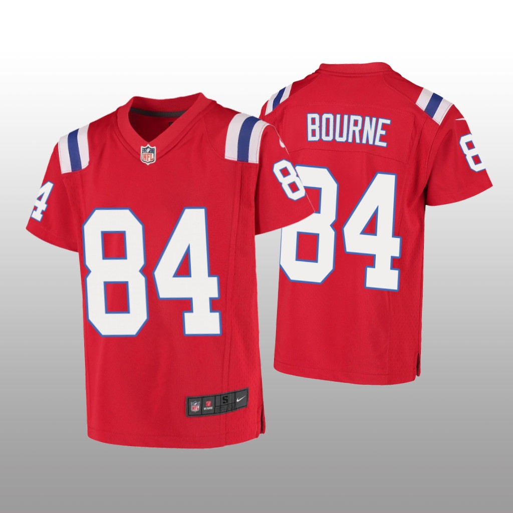 New England Patriots Kendrick Bourne Red Jersey Game - Youth