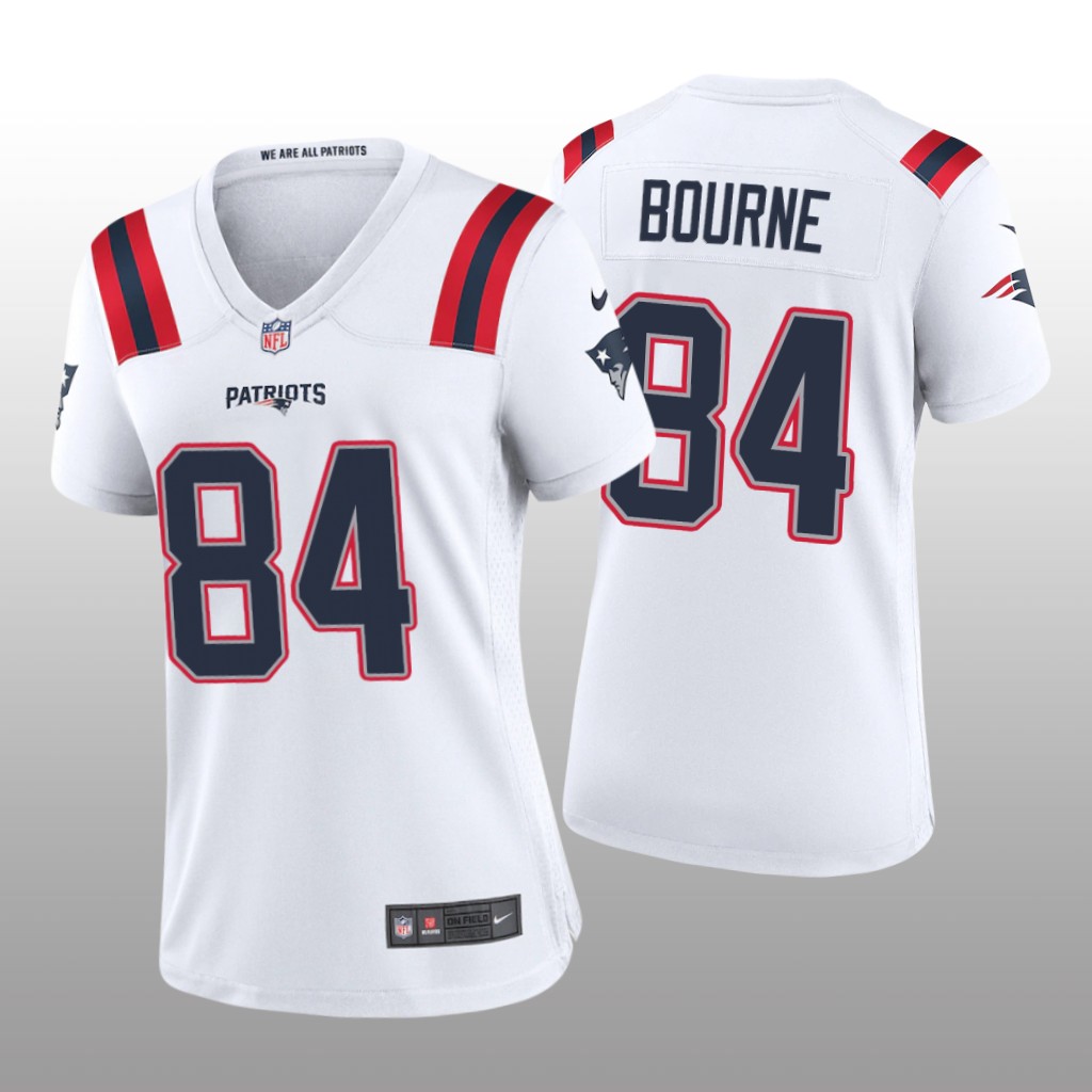 New England Patriots Kendrick Bourne White Jersey Game - Women's