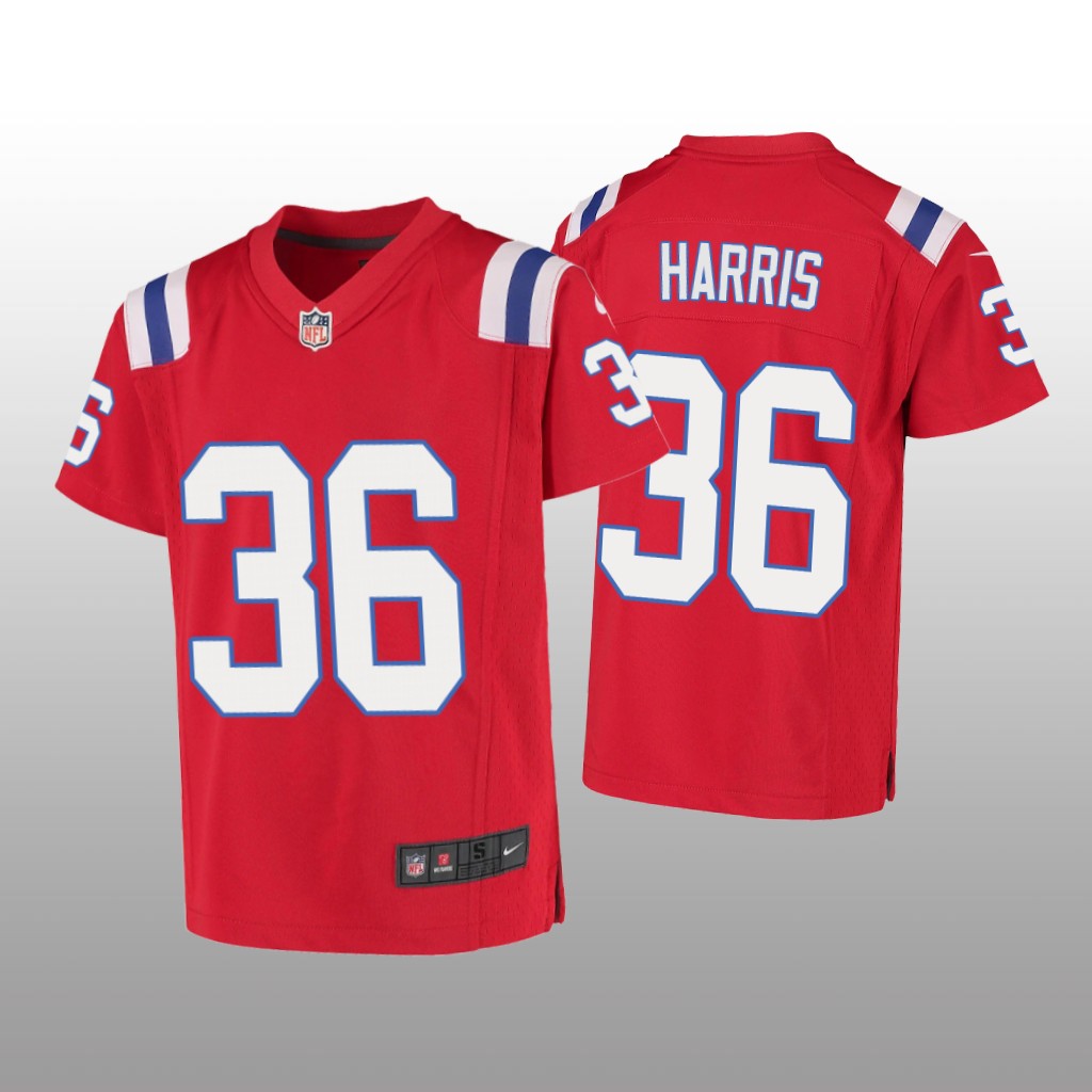 New England Patriots Kevin Harris Red Jersey Game - Youth