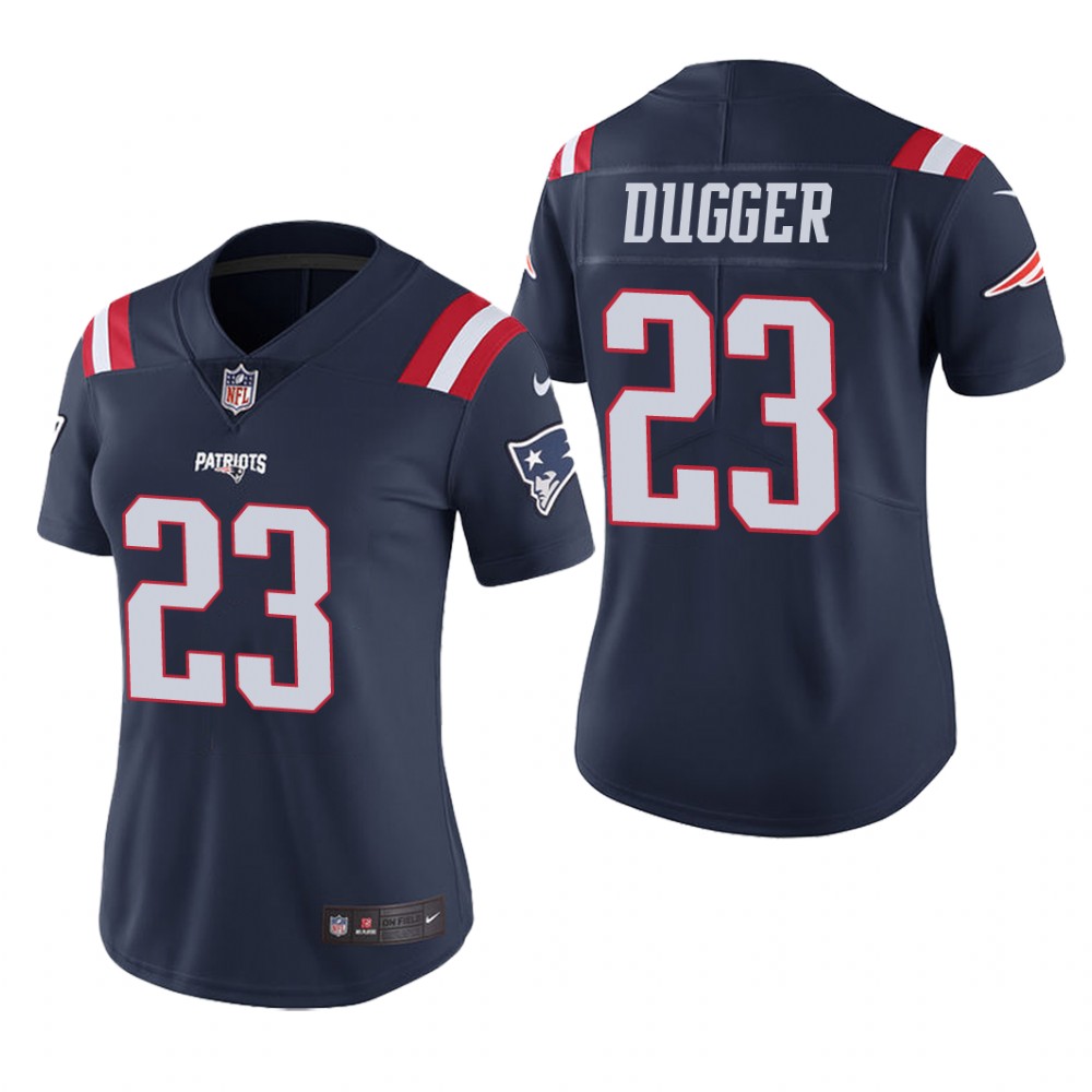 New England Patriots Kyle Dugger Navy Jersey Color Rush Limited - Women's