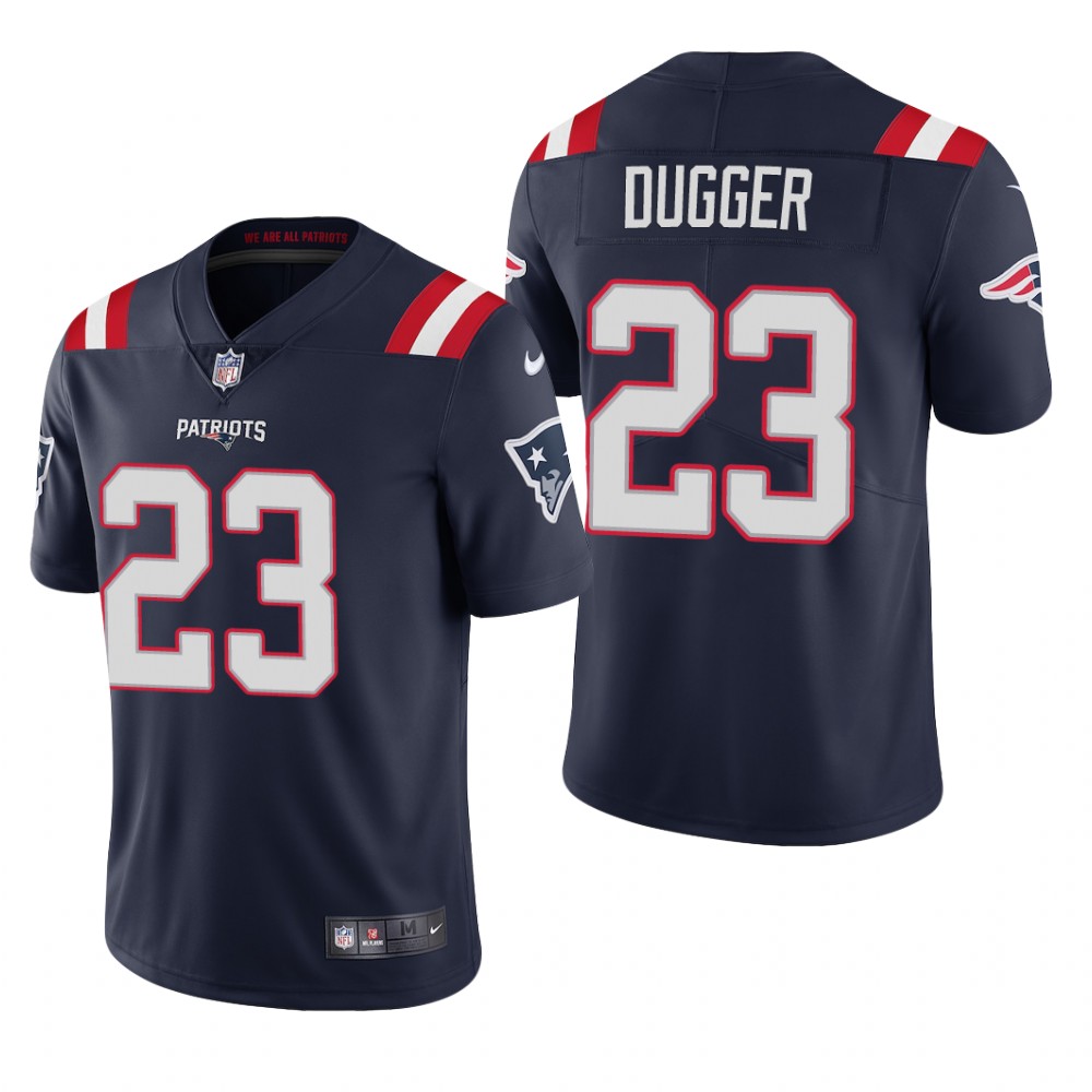 New England Patriots Kyle Dugger Navy Jersey Vapor Limited - Men's