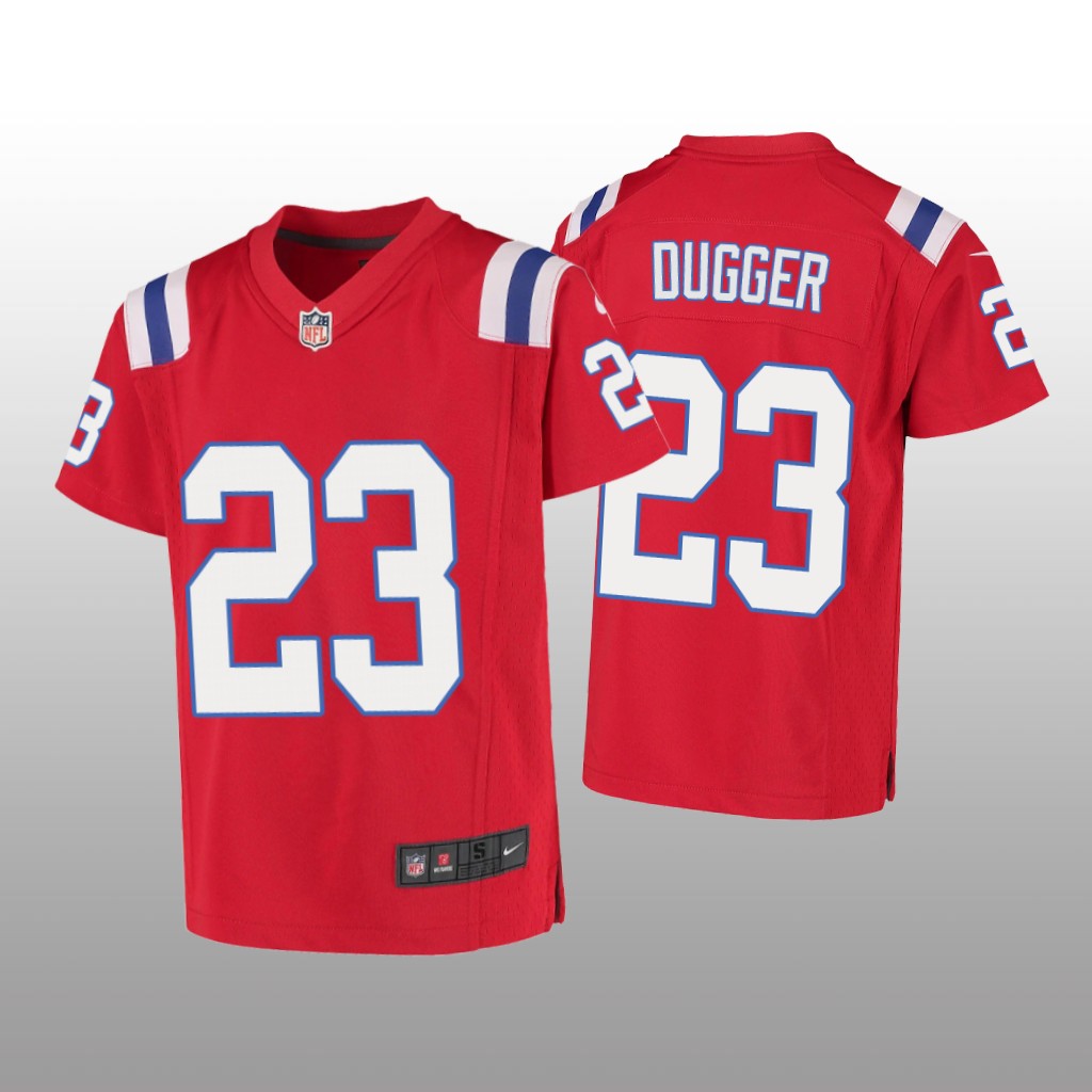 New England Patriots Kyle Dugger Red Jersey Game - Youth