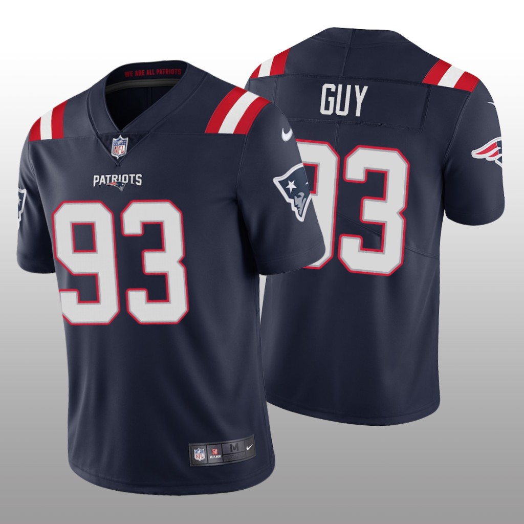 New England Patriots Lawrence Guy Navy Jersey 2020 Vapor Limited - Men's