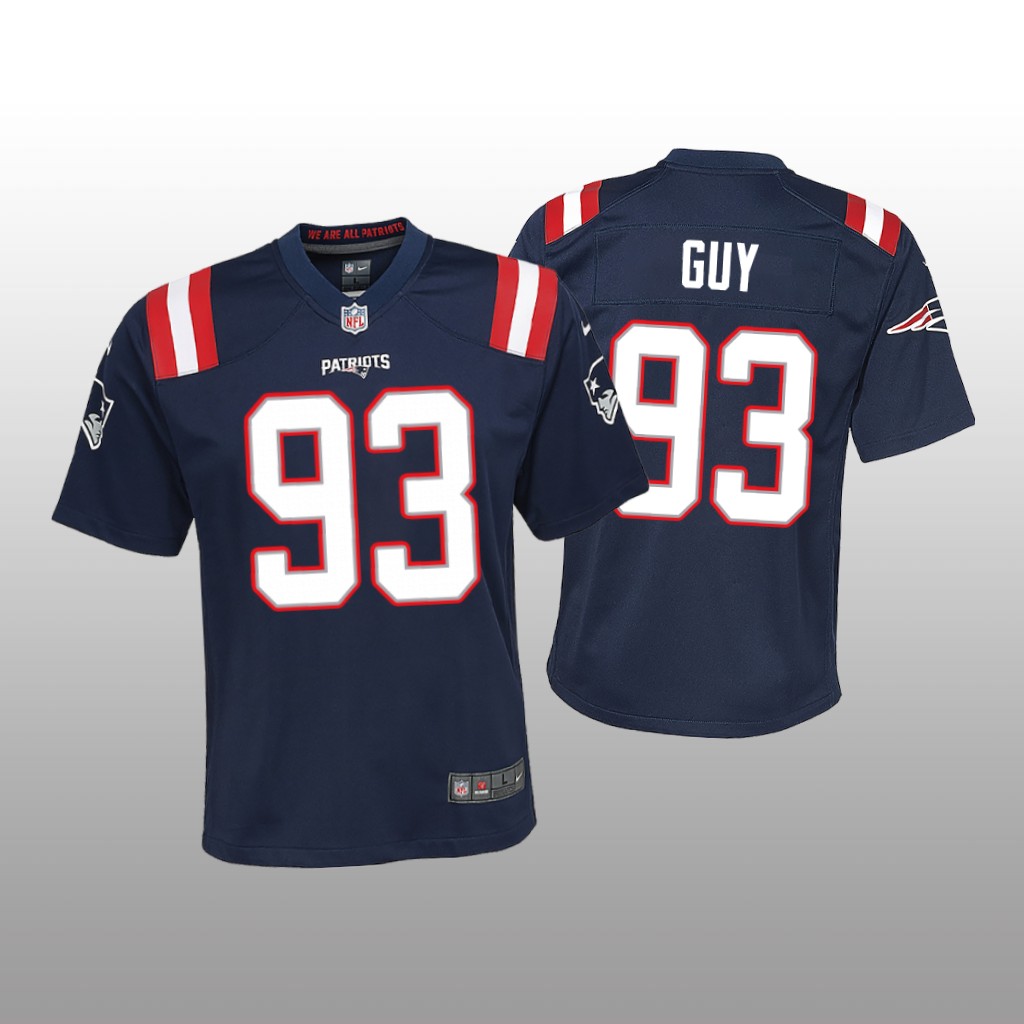 New England Patriots Lawrence Guy Navy Jersey Game - Youth
