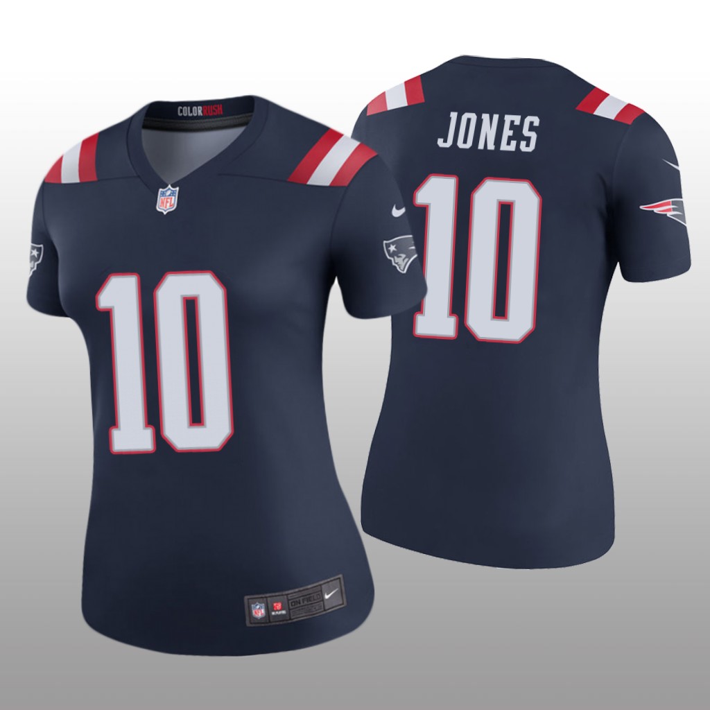 New England Patriots Mac Jones Navy Jersey Color Rush Legend - Women's