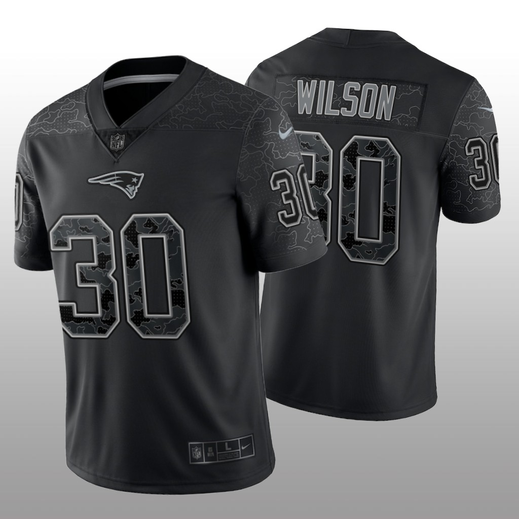 New England Patriots Mack Wilson Black Jersey Reflective Limited - Men's