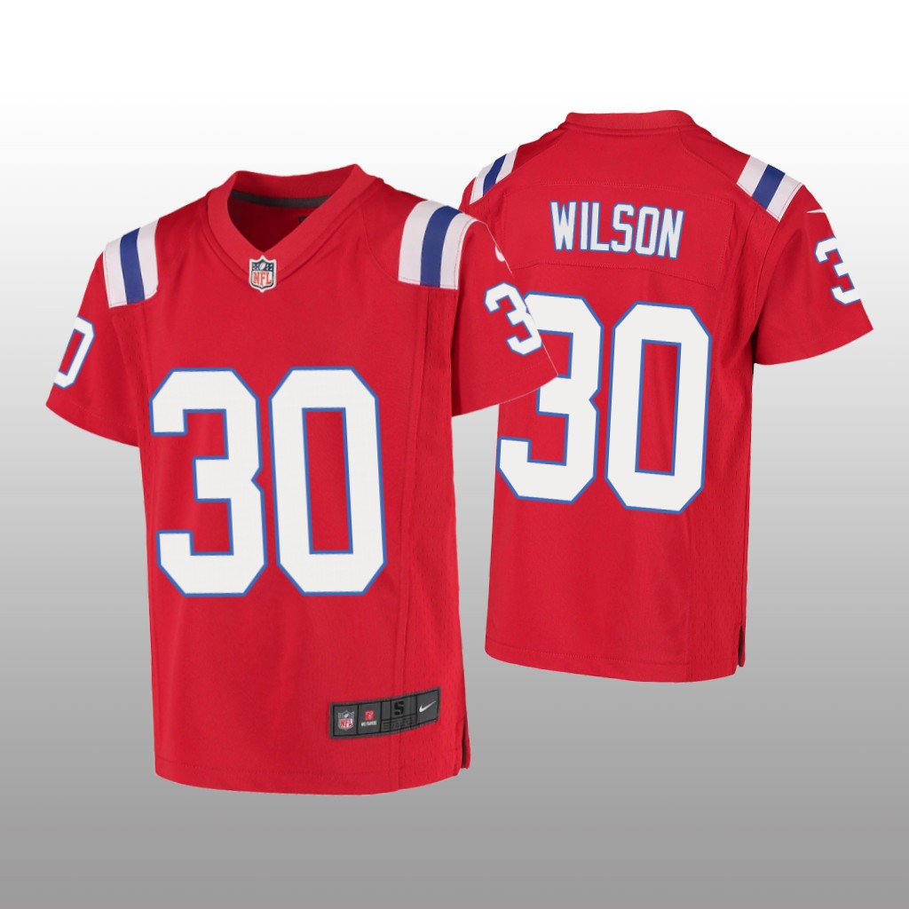 New England Patriots Mack Wilson Red Jersey Game - Youth