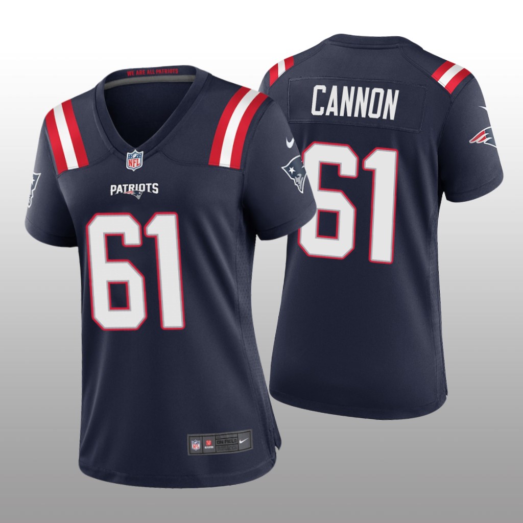 New England Patriots Marcus Cannon Navy Jersey Game - Women's