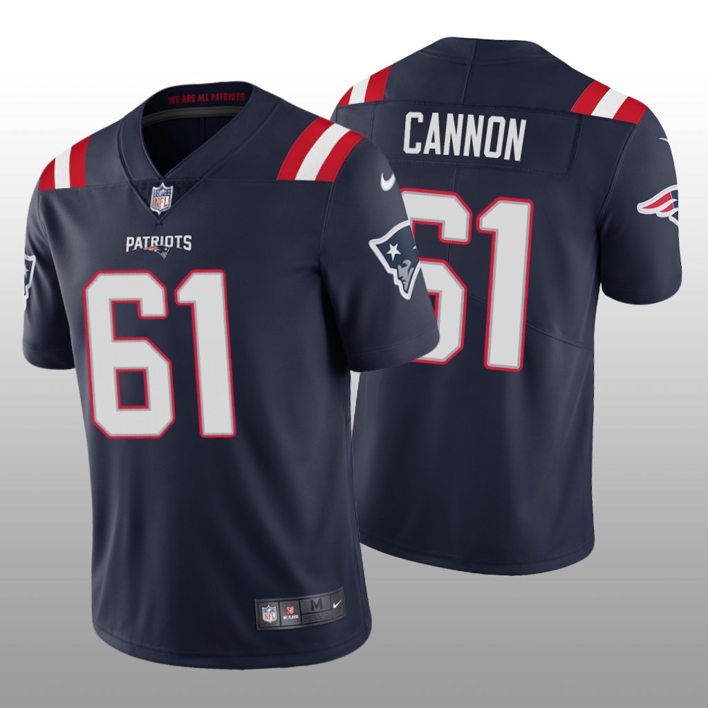 New England Patriots Marcus Cannon Navy Jersey Vapor Limited - Men's