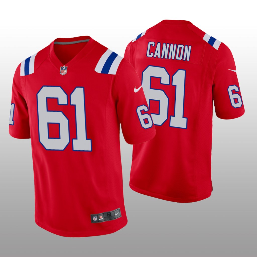 New England Patriots Marcus Cannon Red Jersey Alternate Game - Men's