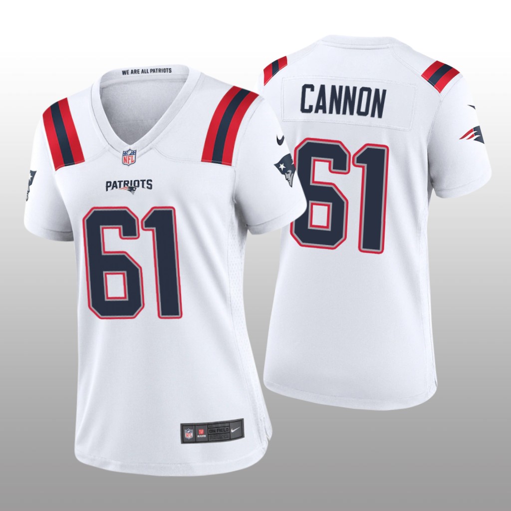 New England Patriots Marcus Cannon White Jersey Game - Women's