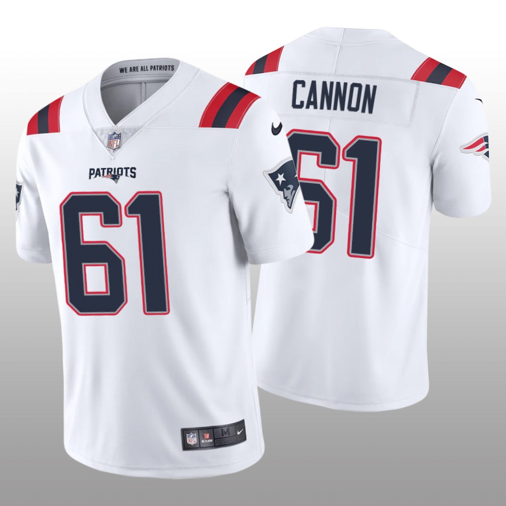 New England Patriots Marcus Cannon White Jersey Vapor Limited - Men's