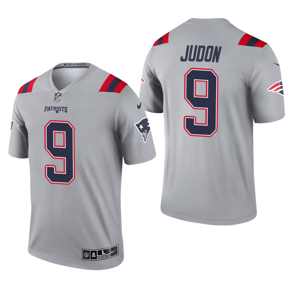 New England Patriots Matthew Judon Gray Jersey Inverted Legend - Men's