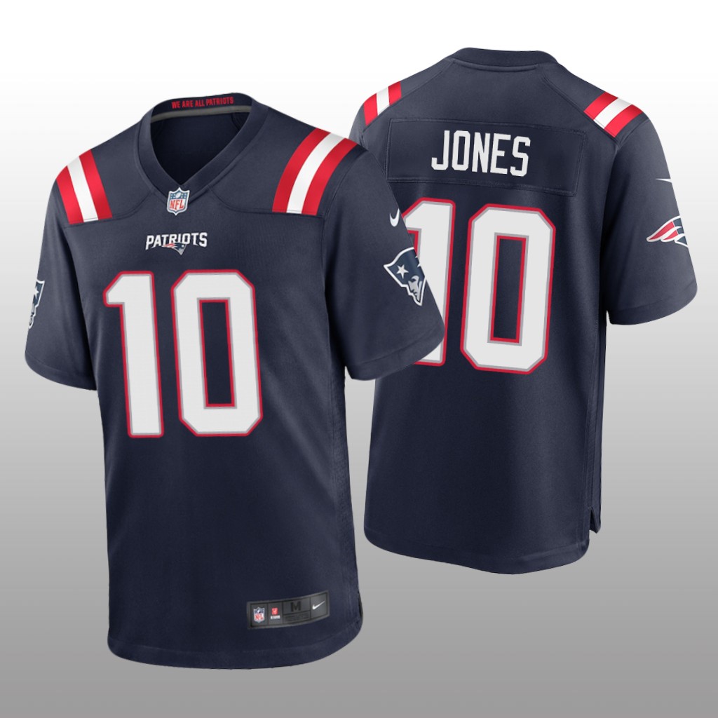 New England Patriots Navy 2021 NFL Draft Mac Jones Game Jersey
