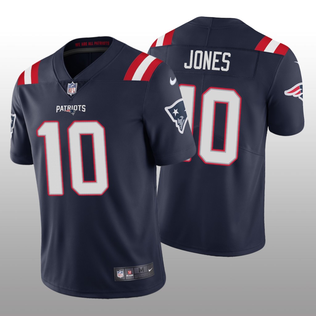 New England Patriots Navy 2021 NFL Draft Vapor Limited Mac Jones Jersey