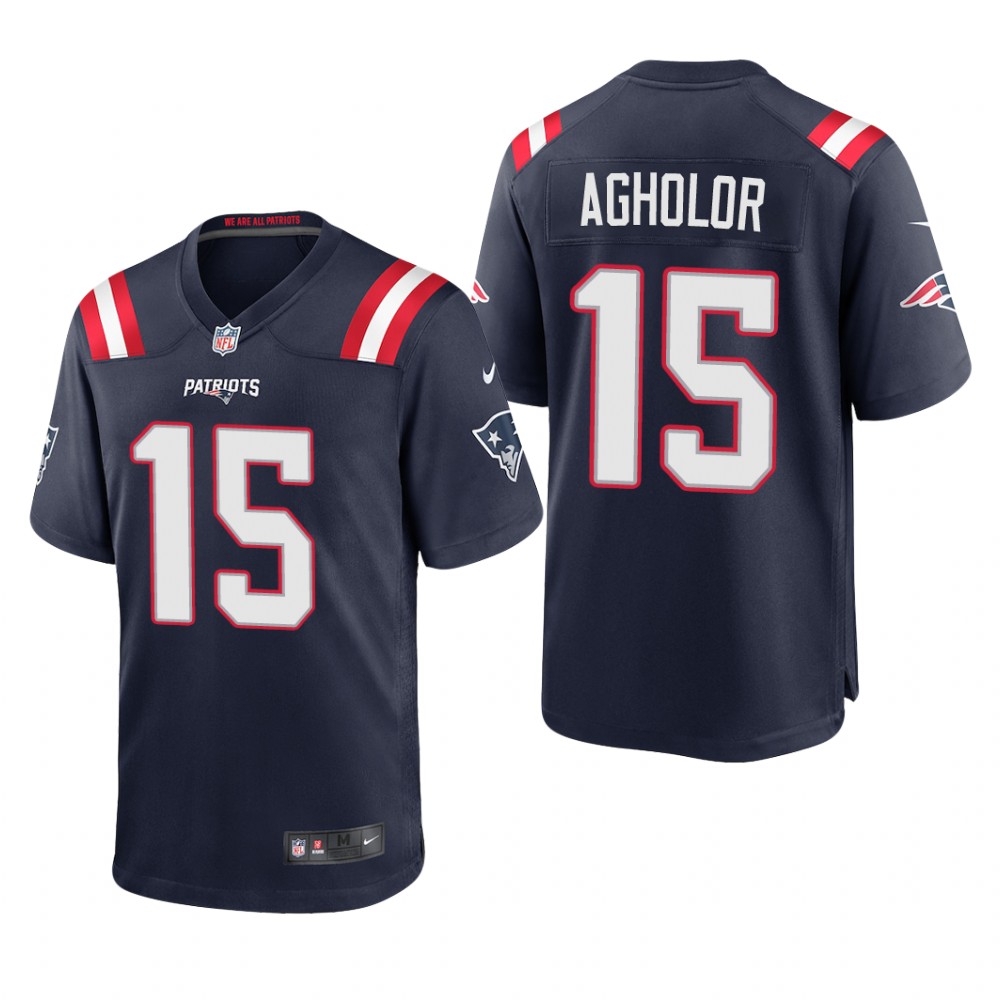 New England Patriots Nelson Agholor Navy Jersey Game - Men's