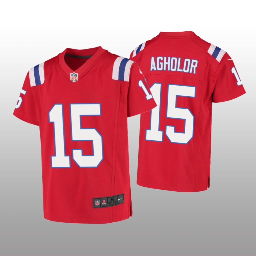 New England Patriots Nelson Agholor Red Jersey Game - Youth