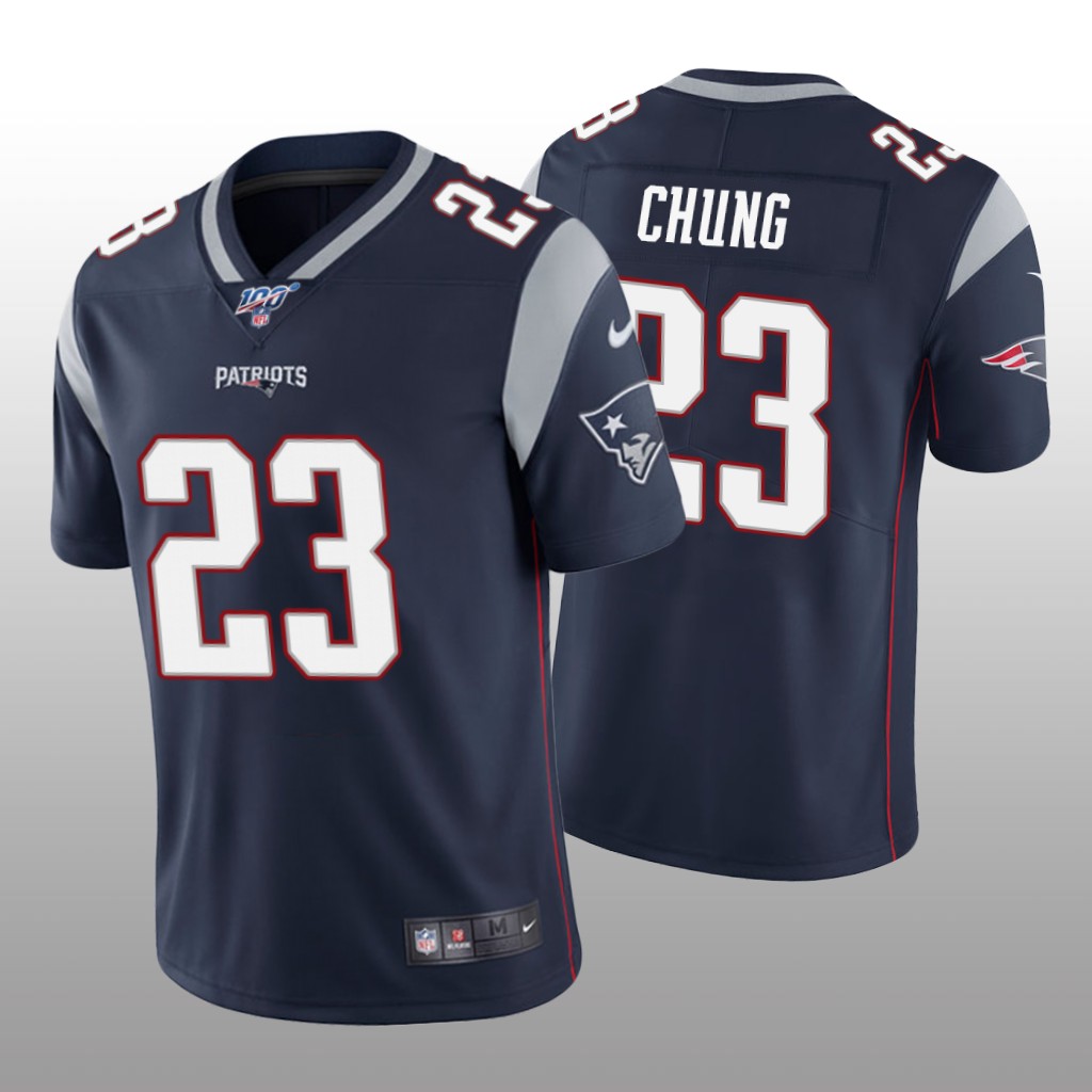 New England Patriots Patrick Chung Navy Vapor Limited Jersey 100th Season - Men's