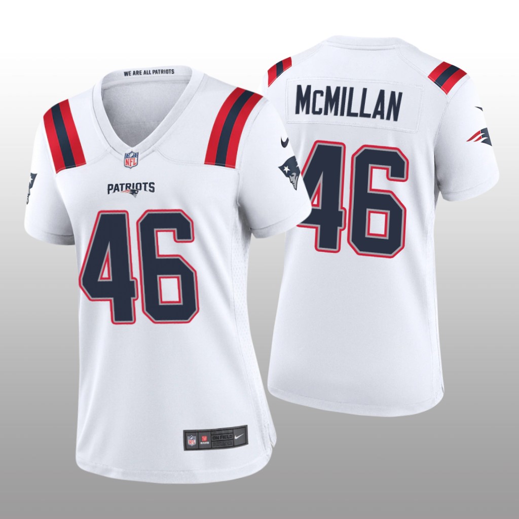 New England Patriots Raekwon McMillan White Jersey Game - Women's