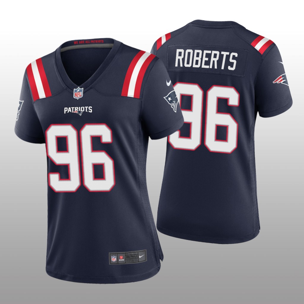 New England Patriots Sam Roberts Navy Jersey Game - Women's