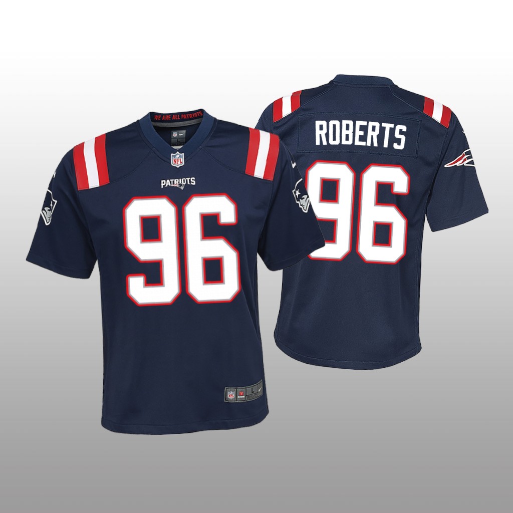 New England Patriots Sam Roberts Navy Jersey Game - Youth