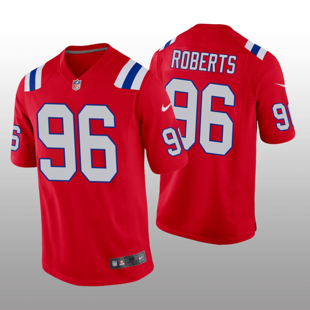 New England Patriots Sam Roberts Red Jersey Alternate Game - Men's