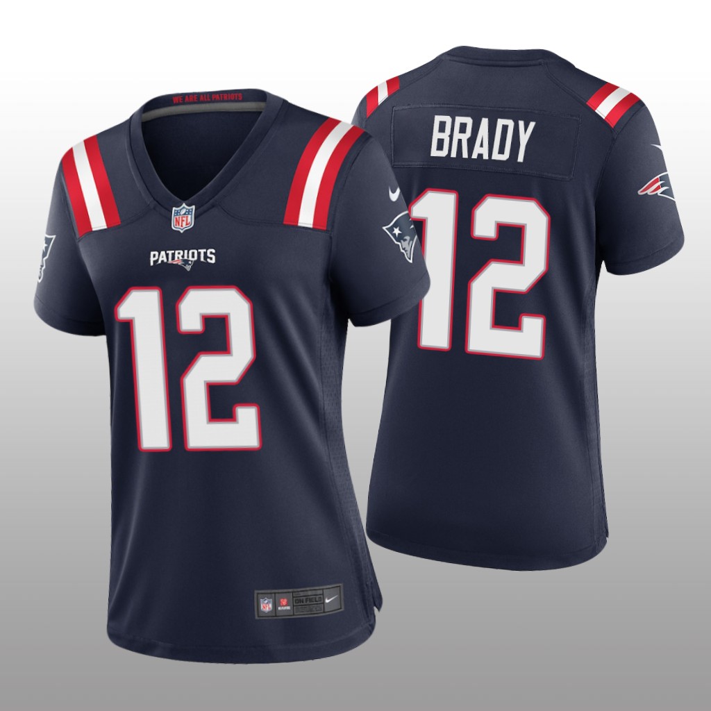 New England Patriots Tom Brady Navy Jersey Game - Women's