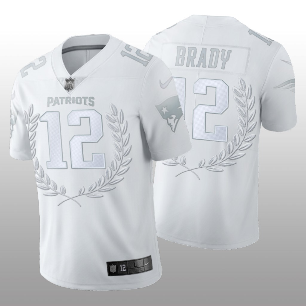 New England Patriots Tom Brady Platinum Limited Edition Jersey NFL MVP Men's