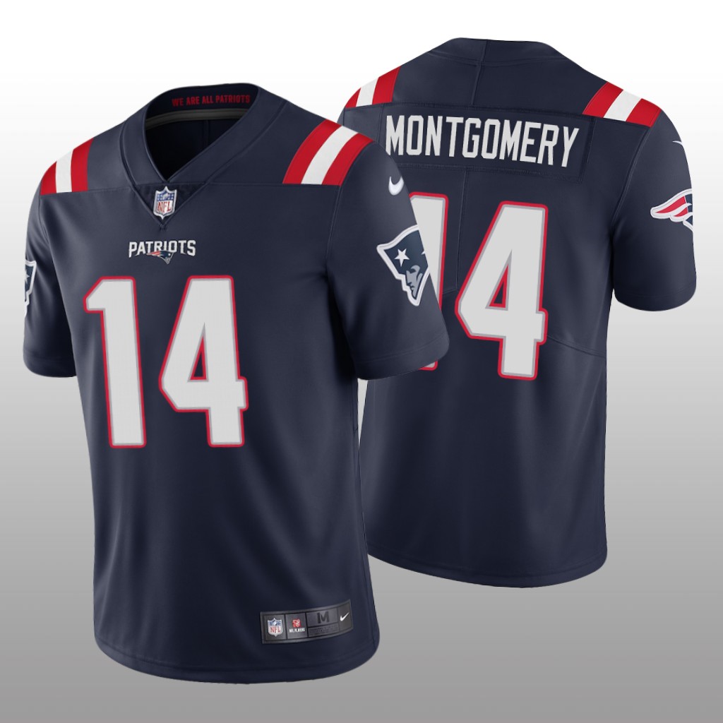 New England Patriots Ty Montgomery Navy Jersey Vapor Limited Vapor Limited - Men's