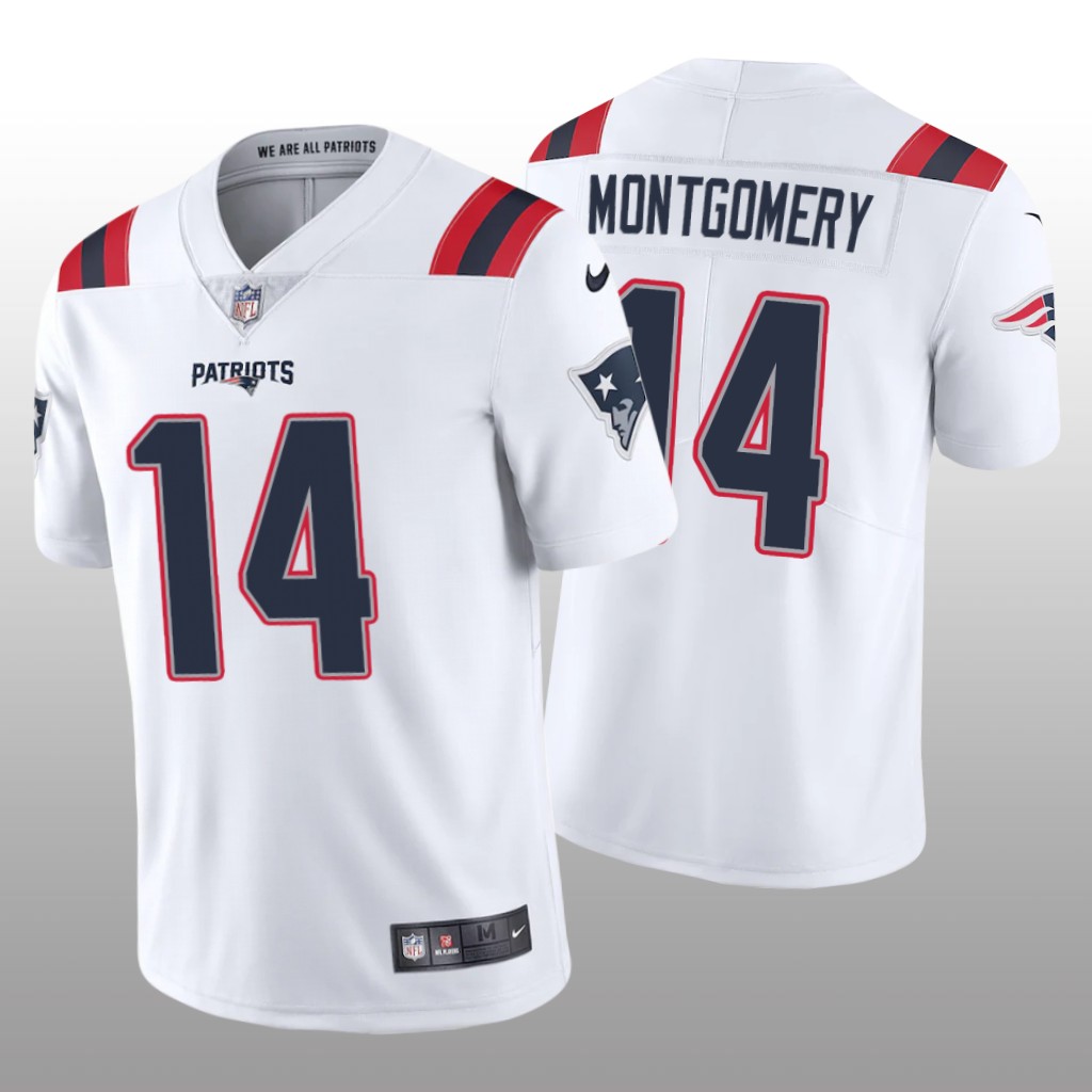 New England Patriots Ty Montgomery White Jersey Vapor Limited Vapor Limited - Men's