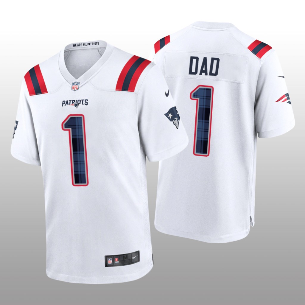 New England Patriots White Gift 2022 Father's Day - Men's