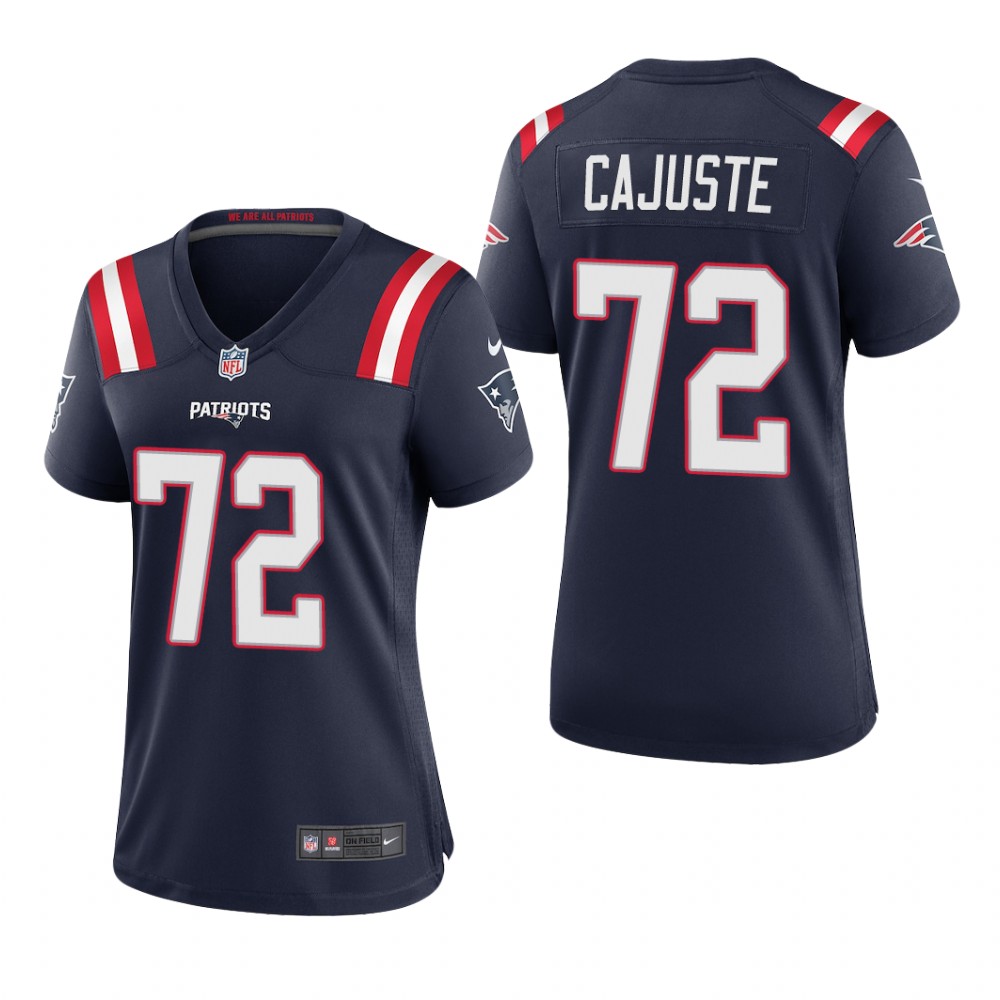 New England Patriots Yodny Cajuste Navy Jersey Game - Women's